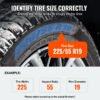 Extra-Large Snow Socks for Tires, 2-Pack, Polyester Traction Covers for Cars, SUVs & Trucks - Image 4
