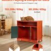 Enclosed Cat Litter Box Cabinet with Dual Doors, Ventilation & Storage - Image 2
