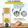 8 Gal Electric Beer Brewing System with Pump, All-in-One Grain Brewer for Home Craft Beer Making - Image 5