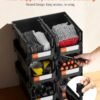 6 Pack Stackable Plastic Storage Bins 14.8" Large Organizer Boxes for Garage, Office & Home - Image 3