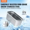8 Pack Hotel Pans, 1/3 Size Anti-Jam Steam Pan With Lid, 0.8mm Thick Stainless Steel Steam Table Pan, 6-Inch Deep Commercial Table Pan, Catering Storage Food Pan, For Industrial & Scientific - Image 4
