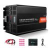 4000W Pure Sine Wave Power Inverter, 12V DC to 120V AC, LCD, Remote, 4 AC, USB & Type-C