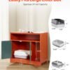 Enclosed Cat Litter Box Cabinet with Dual Doors, Ventilation & Storage - Image 5