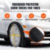 Extra-Large Snow Socks for Tires, 2-Pack, Polyester Traction Covers for Cars, SUVs & Trucks - Image 3