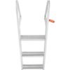 Dock Ladder, Removable 3 Steps, 350 Lbs Load Capacity, Aluminum Alloy Pontoon Boat Ladder With 4 Wide Step & Nonslip Rubber Mat, Easy To Install For Ship Lake Pool Marine Boarding - Image 6