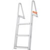 Dock Ladder, Removable 3 Steps, 350 Lbs Load Capacity, Aluminum Alloy Pontoon Boat Ladder With 4 Wide Step & Nonslip Rubber Mat, Easy To Install For Ship Lake Pool Marine Boarding - Image 4