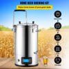 8 Gal Electric Beer Brewing System with Pump, All-in-One Grain Brewer for Home Craft Beer Making - Image 2