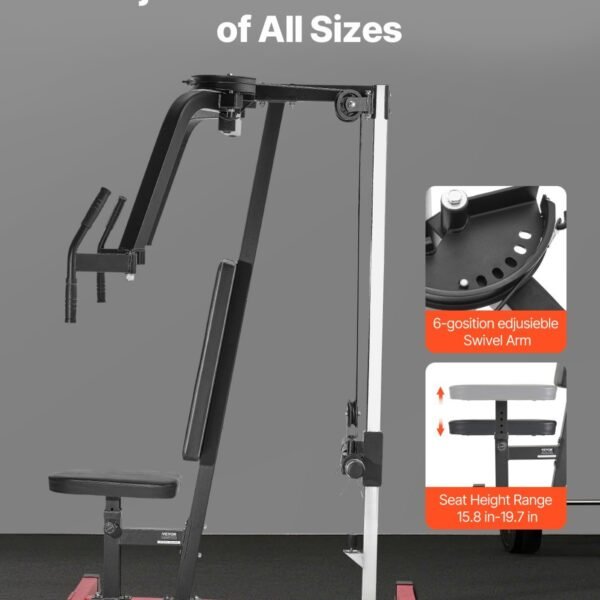 Alternative view of Adjustable Chest Fly & Reverse Delt Machine Plate Loaded Upper Body Home Gym Trainer