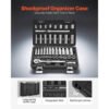 44-Piece 3/8-Inch Drive Socket Set, SAE & Metric Deep & Shallow Ratchet Tool Kit - Image 5