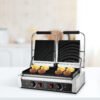 Commercial Panini Press Grill 19x9" Electric Sandwich Maker Flat Top Griddle for Restaurants - Image 2