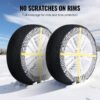 Extra-Large Snow Socks for Tires, 2-Pack, Polyester Traction Covers for Cars, SUVs & Trucks - Image 2
