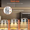 500W Commercial Food Heat Lamp, 2×250W Infrared Bulbs, Adjustable Height, Stainless Steel - Image 2