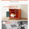 Enclosed Cat Litter Box Cabinet with Dual Doors, Ventilation & Storage - Image 4