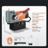 1300W Low Profile Magnetic Drill Press, Portable Mag Drill with Cooling & Overload Protection - Image 7