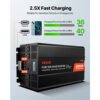 4000W Pure Sine Wave Power Inverter, 12V DC to 120V AC, LCD, Remote, 4 AC, USB & Type-C - Image 5