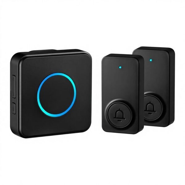 Wireless Doorbell Kit with 1000FT Range, Waterproof Button, Adjustable Volume & 48 Ringtones
